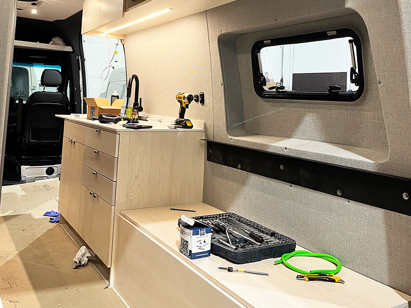 Van conversion build