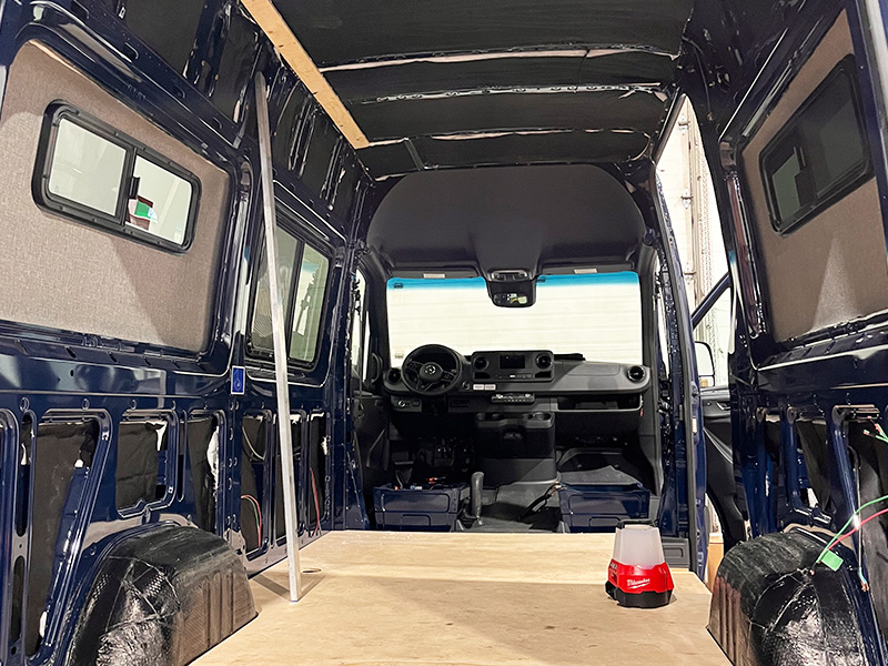 Van conversion build