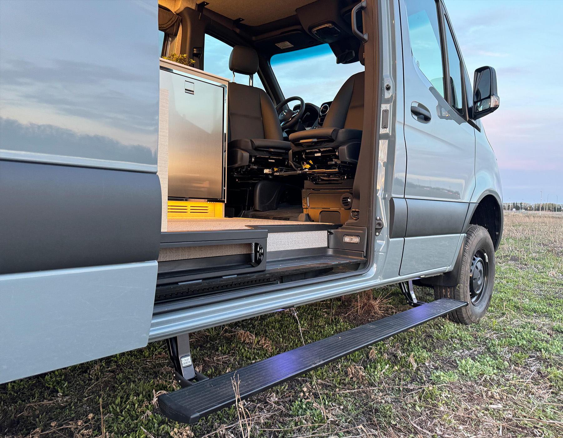Exterior Van Conversion Upgrades - Electric Running Boards
