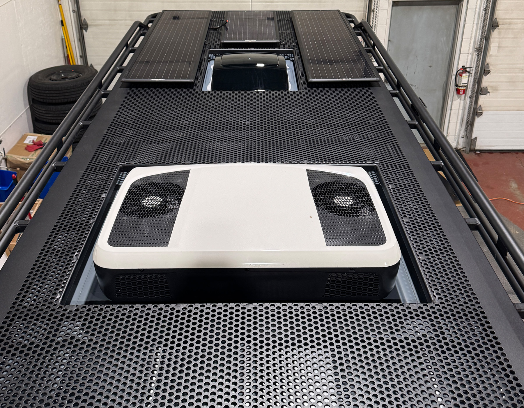 Interior Van Conversion Upgrades - Air Conditioner